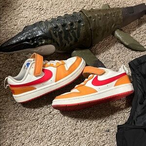 Kids' Orange and Pink Sneakers